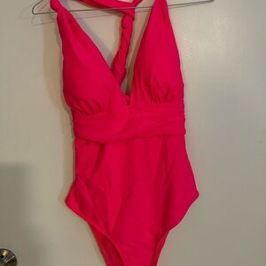 SHEIN hot pink one piece. New never worn.